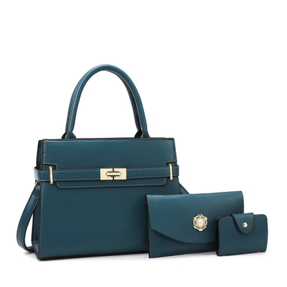 Sac à Main Femme – Cuir Végan Luxe – Forme Structurée – Fermoir Métallique Élégant