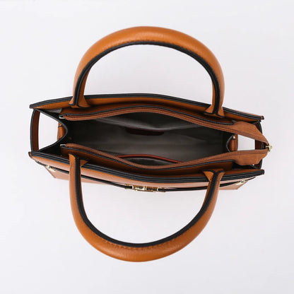Sac à Main Femme – Cuir Végan Luxe – Forme Structurée – Fermoir Métallique Élégant